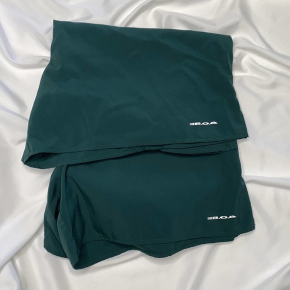 BOA B.O.A. 2 Green Athletic Shorts Running Training Shorts Academy Short Shorts - Picture 2 of 3